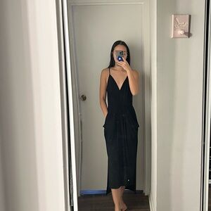 BCBGeneration Black Midi dress, v neck